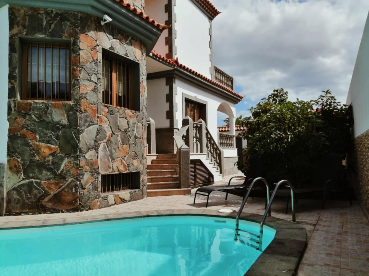 Villa Cervantes Sonnenland con piscina privada climatizada Maspalomas  Exterior foto